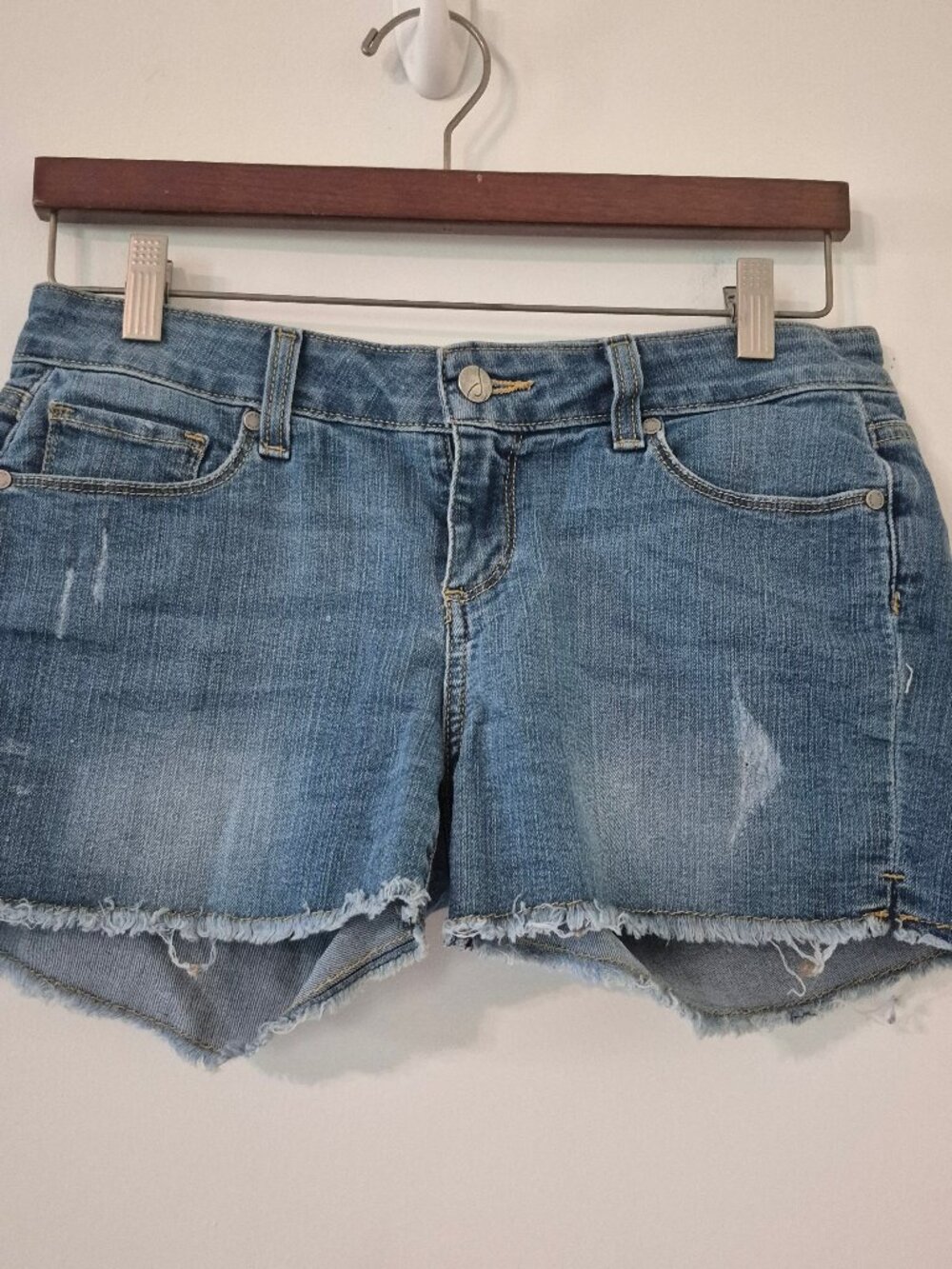 Paige Premium Denim Distressed Cutoff Jean Short 29 Coastal Cowgirl Indie Sleaze